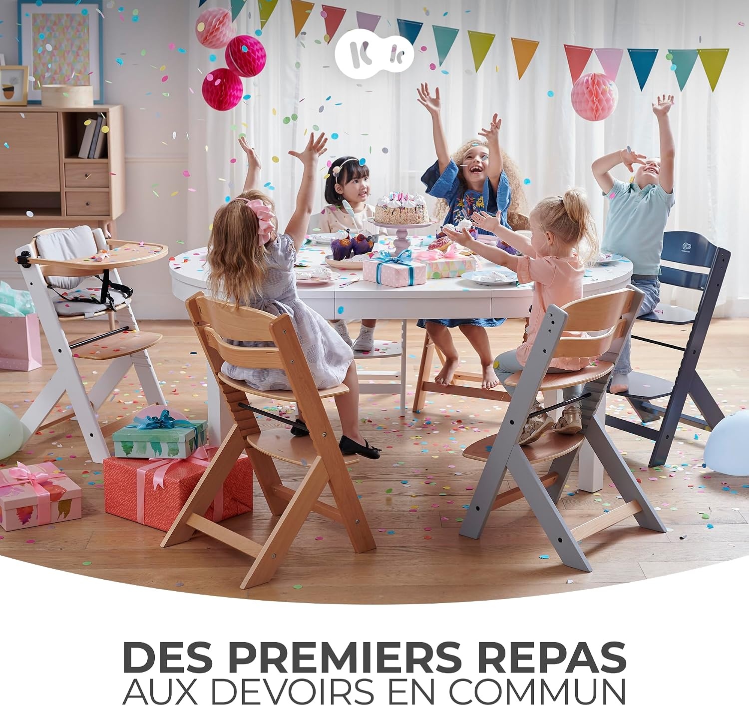 Amazon Chaise haute évolutive 3-en-1 en bois - Jusqu'à -34% de remise