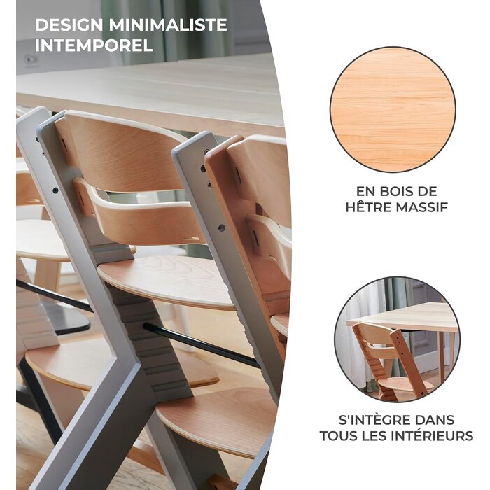 Amazon Chaise haute évolutive 3-en-1 en bois - Jusqu'à -34% de remise