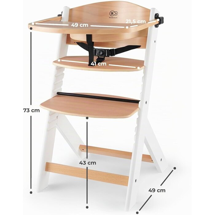 Amazon Chaise haute évolutive 3-en-1 en bois - Jusqu'à -34% de remise