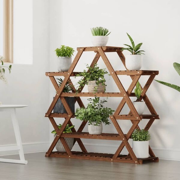 Vidaxl Étagère à plantes bois massif 110x105cm - Jusqu'à -34%