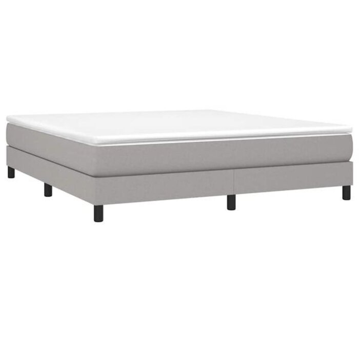 Vidaxl Cadre de lit gris clair 160x200 cm - Jusqu'à 34% de remise