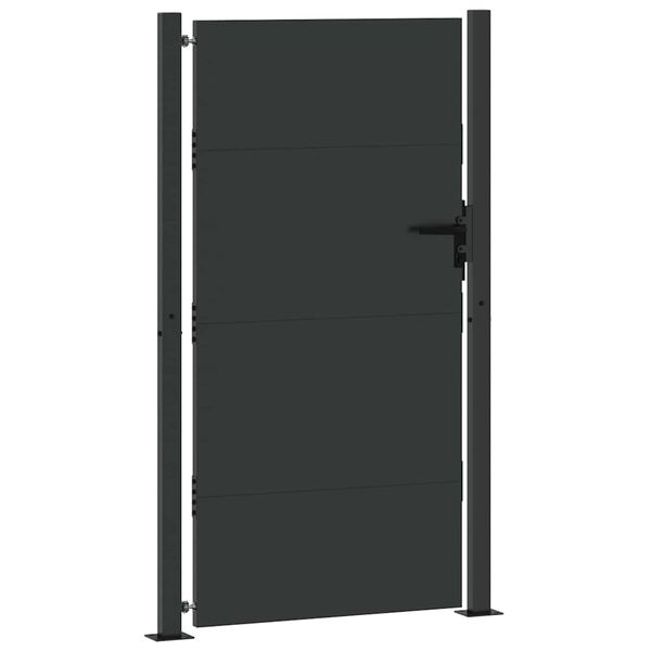 Vidaxl Portillon de jardin acier noir 110x180cm - Jusqu'à -35% sur l'outlet