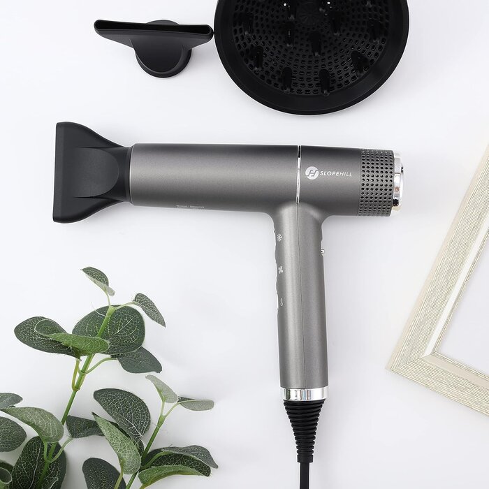 Sèche-cheveux pro ionique 2000W - Gris - Jusqu'à 85% de remise