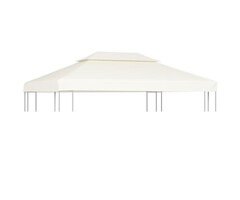 Vidaxl Toile de tonnelle 3x4 m - Blanc crème - 310 g/m² - 60% de remise