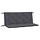 Lot de 2 coussins de banc 120x50 cm, anthracite - Jusqu'à -32% sur l'outlet