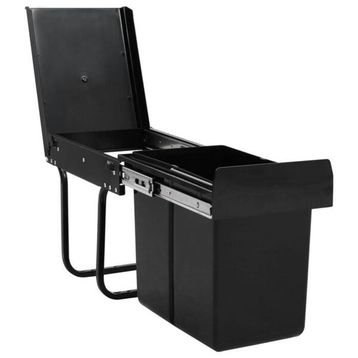 Vidaxl Poubelle encastrable coulissante 20L - Jusqu'à -31% sur votre cuisine