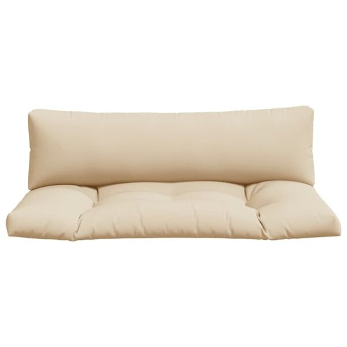 Vidaxl Lot de 2 Coussins pour Palettes - Beige - Jusqu'à -33% de remise