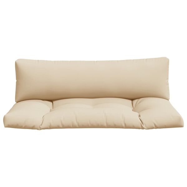 Vidaxl Lot de 2 Coussins pour Palettes - Beige - Jusqu'à -33% de remise
