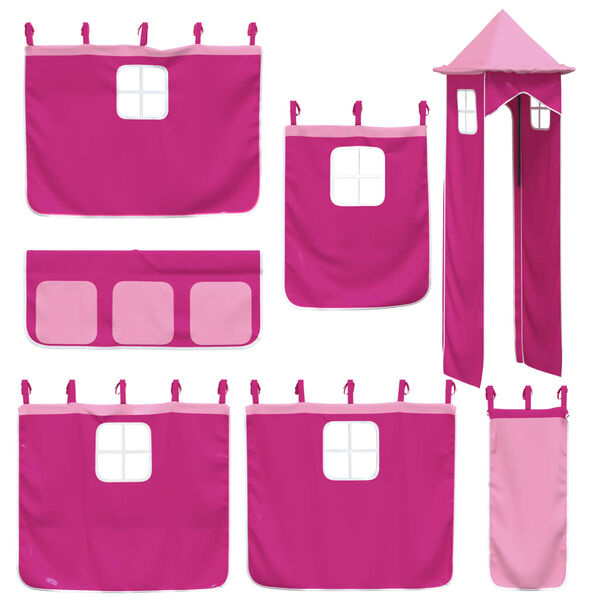 Vidaxl Rideaux pour lit mezzanine rose - Jusqu'à 41% de réduction