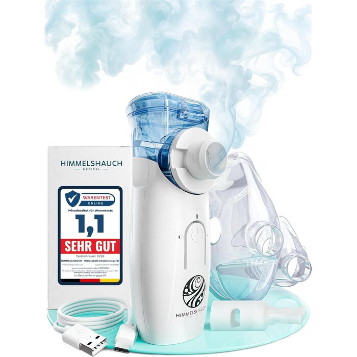 Inhalateur ultrasonique pour toute la famille - Silencieux - Jusqu'à -69%