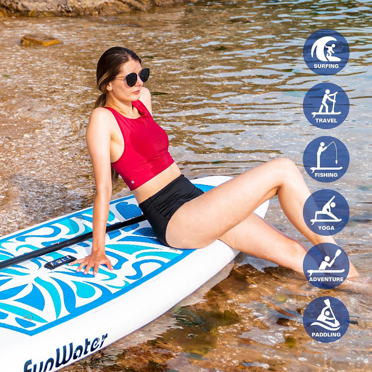 Stand-Up Paddle gonflable 320 cm - Jusqu'à -35% sur votre équipement d'été