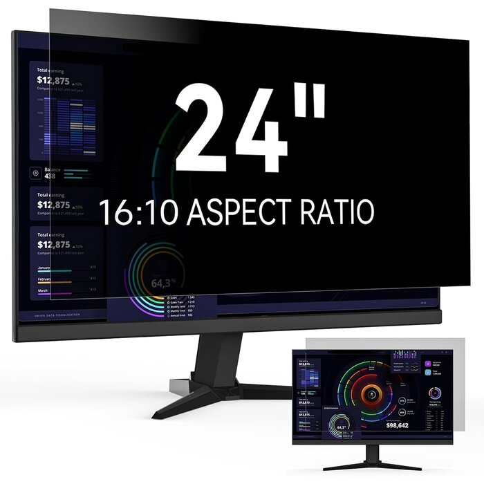 Filtre Confidentialité 24" 16:10 Anti-Reflet - Jusqu'à -65% sur le prix