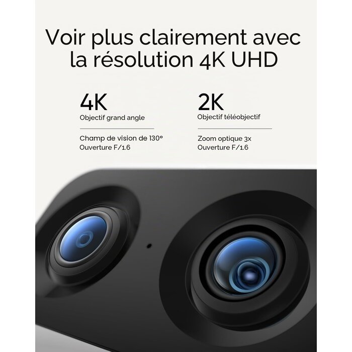 Caméra de surveillance 4K UHD 360° - Jusqu'à -35% sur nos modèles outlet