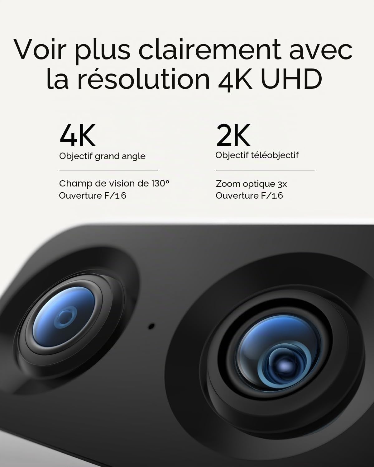 Caméra de surveillance 4K UHD 360° - Jusqu'à -35% sur nos modèles outlet