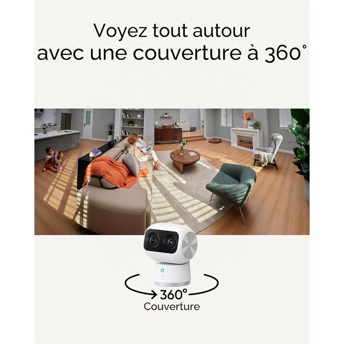 Caméra de surveillance 4K UHD 360° - Jusqu'à -35% sur nos modèles outlet