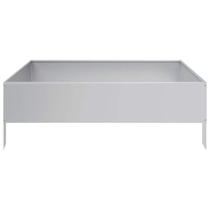 Vidaxl Bac à fleurs surélevé 100x100 cm en acier galvanisé - Jusqu'à -54%