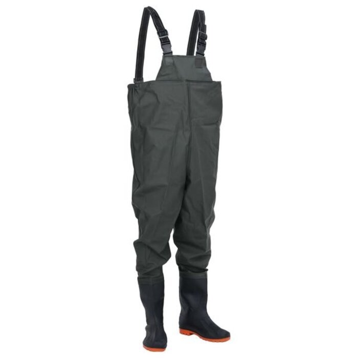 Vidaxl Cuissardes de pêche avec bottes T40 - Vert - État Outlet jusqu'à -30%