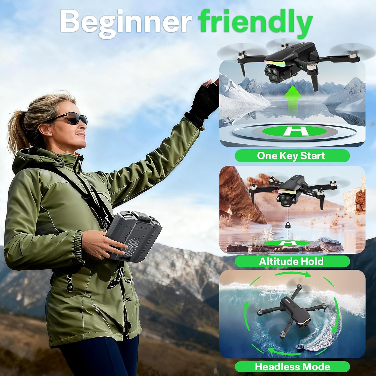 Drone HD avec caméra stabilisée - Jusqu'à -34% sur une sélection