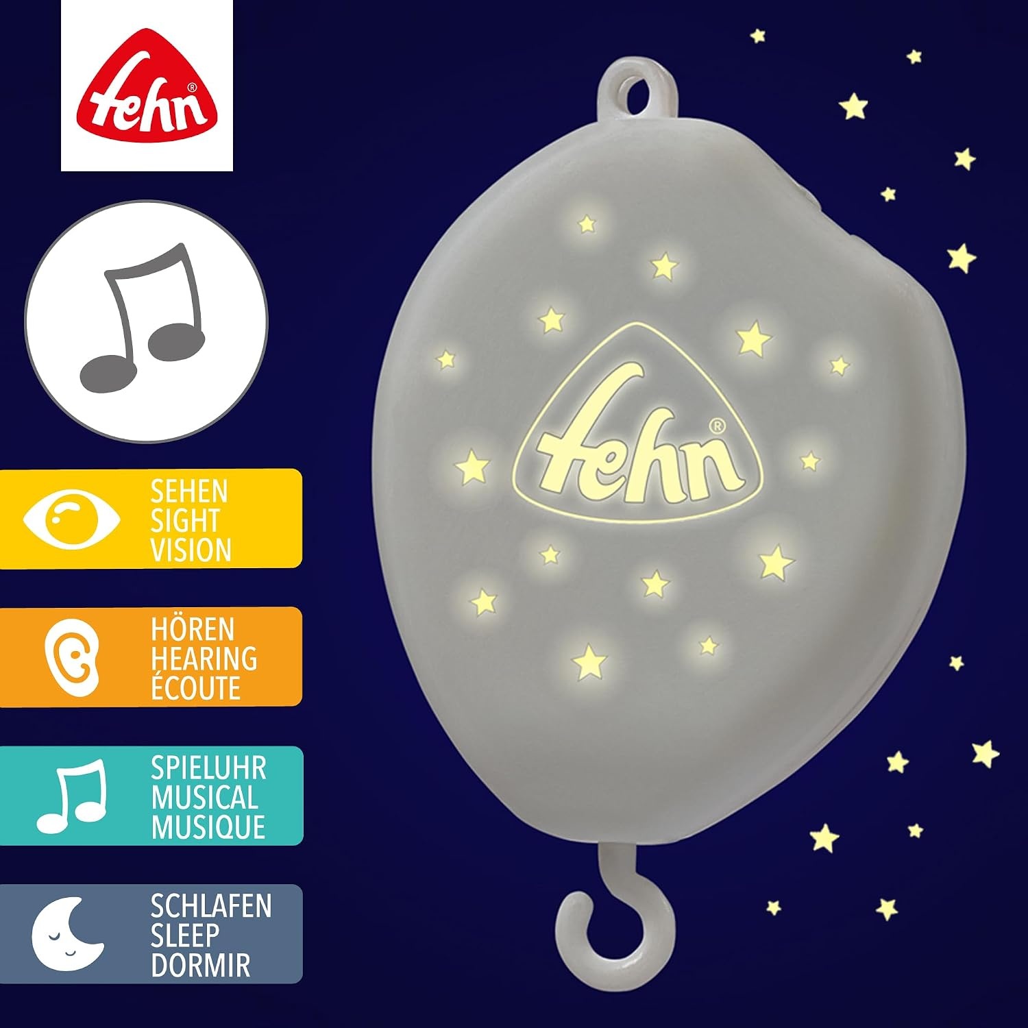 Mécanisme musical pour mobile bébé - Veilleuse & MP3 - Jusqu'à -44%