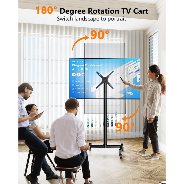 Support TV mobile 17-55 pouces - Jusqu'à 34 % de réduction