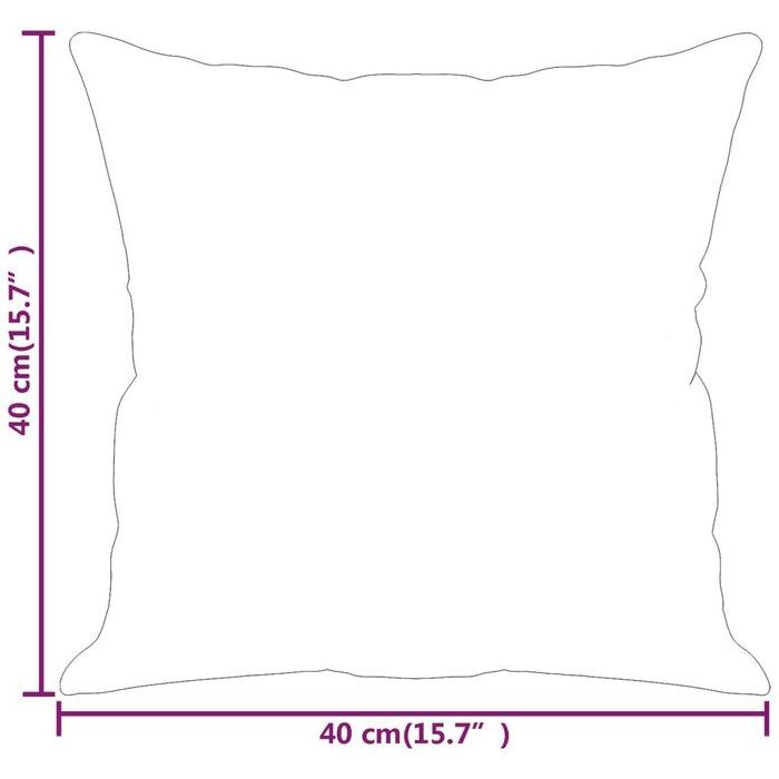 Vidaxl Lot de 2 coussins similicuir 40x40 cm - Cappuccino - Jusqu'à -29%