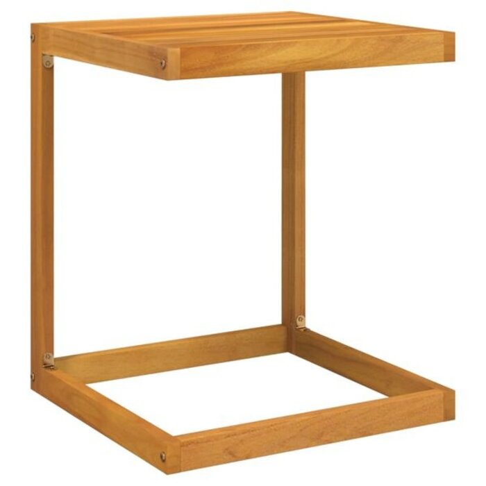 Vidaxl Table d'appoint en acacia massif forme en C - Jusqu'à 32% de remise