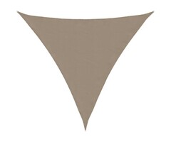 Vidaxl Voile d'ombrage triangulaire 4x4x4m Taupe - 54% de remise