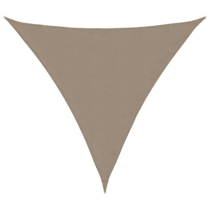 Vidaxl Voile d'ombrage triangulaire 4x4x4m Taupe - Jusqu'à -32% sur votre extérieur
