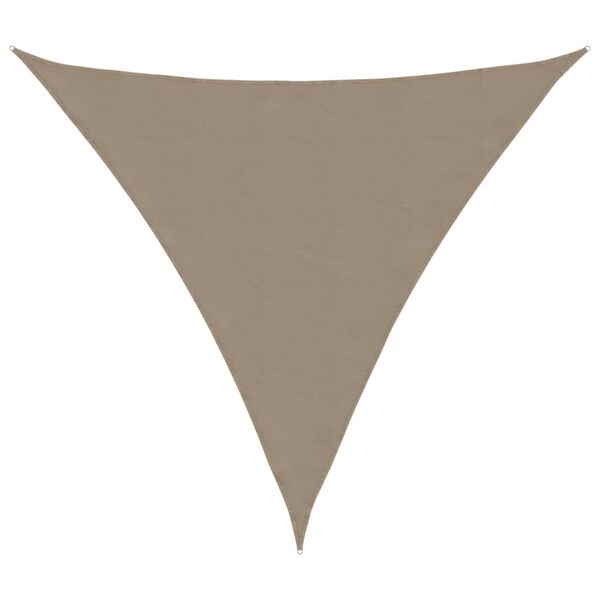 Vidaxl Voile d'ombrage triangulaire 4x4x4m Taupe - Jusqu'à -32% sur votre extérieur