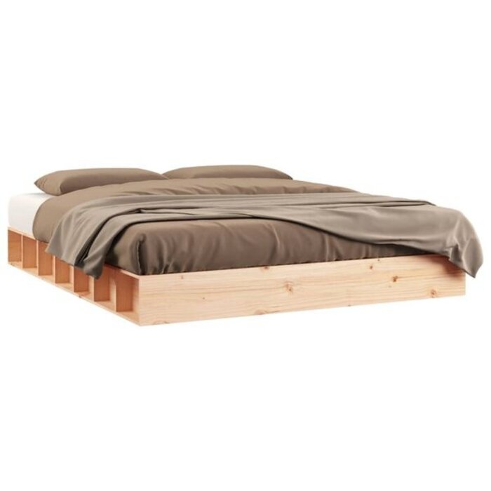 Vidaxl Cadre de lit en pin massif 140x200cm - Jusqu'à -35% sur nos modèles outlet