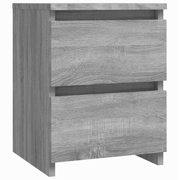 Vidaxl Table de chevet 2 tiroirs Gris Sonoma - Jusqu'à 33% de remise
