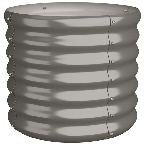 Vidaxl Jardinière ronde en acier galvanisé 40x36cm - Jusqu'à 31% de remise