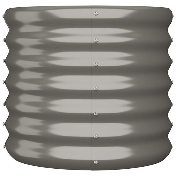 Vidaxl Jardinière ronde en acier galvanisé 40x36cm - Jusqu'à 31% de remise