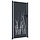Portillon de jardin design 105x205cm acier anthracite - Jusqu'à -35%