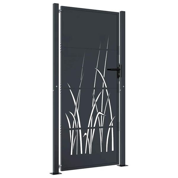 Vidaxl Portillon de jardin design 105x205cm acier anthracite - Jusqu'à -35%