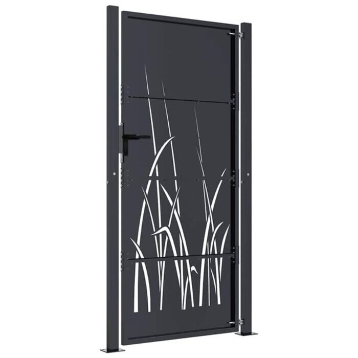 Vidaxl Portillon de jardin design 105x205cm acier anthracite - Jusqu'à -35%