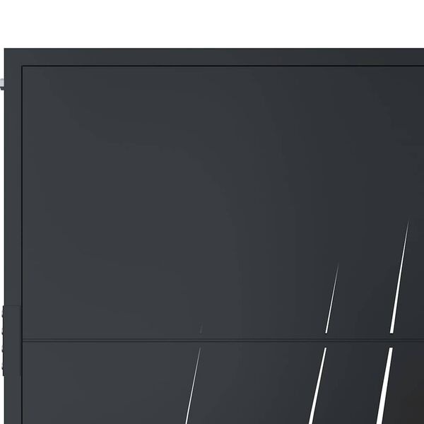 Vidaxl Portillon de jardin design 105x205cm acier anthracite - Jusqu'à -35%
