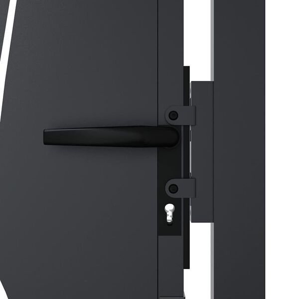 Vidaxl Portillon de jardin design 105x205cm acier anthracite - Jusqu'à -35%