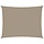 Voile d'ombrage rectangulaire 3x6m Taupe - Jusqu'à 34% de remise