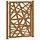 Portillon de jardin acier corten 100x125cm - Motif laser - Jusqu'à -35%