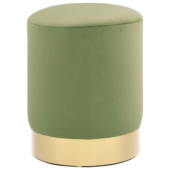 Vidaxl Tabouret en velours moutarde et doré - Jusqu'à -32% de remise