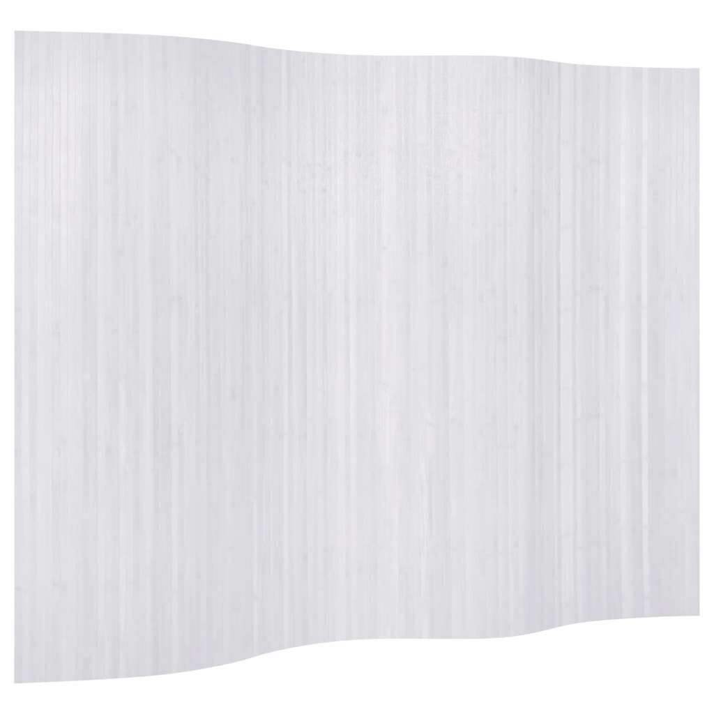 Vidaxl Paravent en bambou blanc 250x165 cm - Jusqu'à 34% de remise