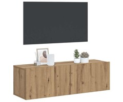Vidaxl Meuble TV mural chêne artisan 100x30x30 cm - 59% de remise