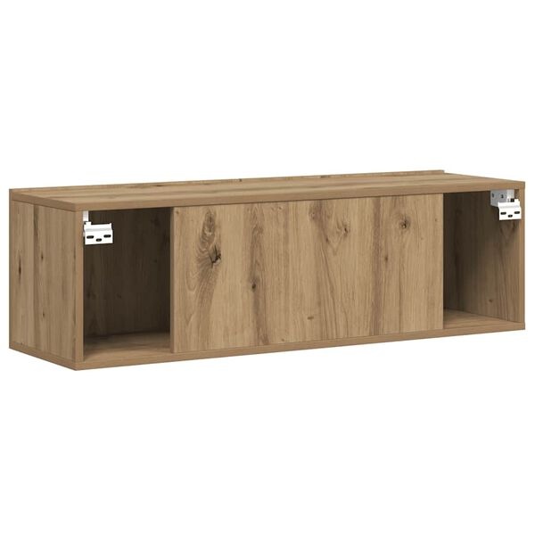 Vidaxl Meuble TV mural chêne artisan 100cm - Jusqu'à -34% sur le prix d'origine