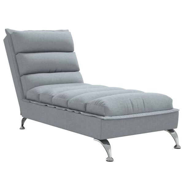 Vidaxl Chaise longue gris clair moderne - Jusqu'à -35% sur nos modèles outlet