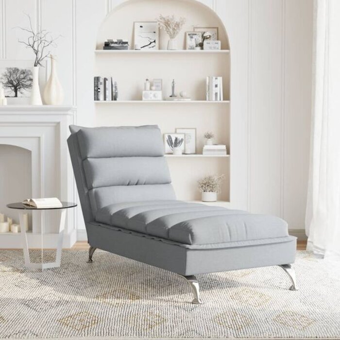 Vidaxl Chaise longue gris clair moderne - Jusqu'à -35% sur nos modèles outlet