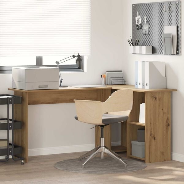 Vidaxl Bureau d'angle moderne chêne artisan - Jusqu'à -35%