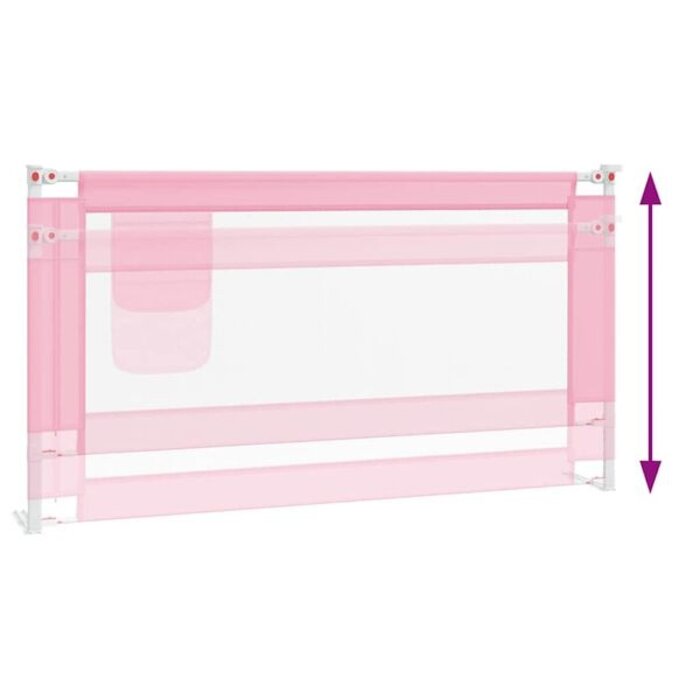 Vidaxl Barrière de lit enfant 160x25cm - Rose - Jusqu'à -33% de remise