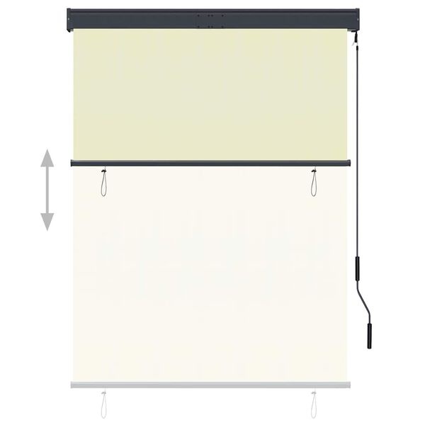 Vidaxl Store enrouleur extérieur 120x250 cm - Crème - Jusqu'à -34% de réduction