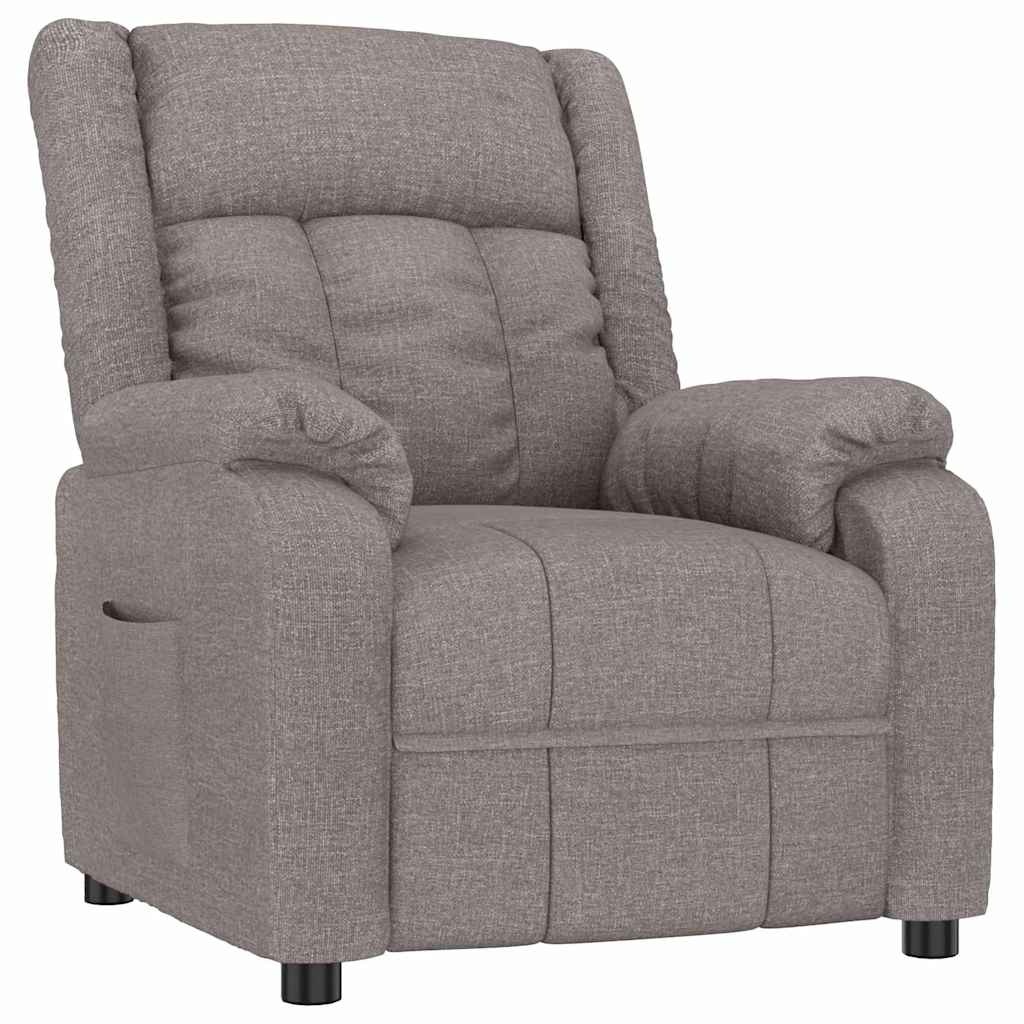 Vidaxl Fauteuil inclinable taupe - 3 positions - Jusqu'à 35 % de remise